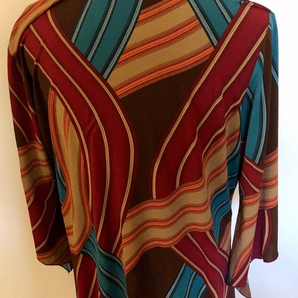 MKM Designs Multicolor Blouse SZ 2X - Picture 3 of 5